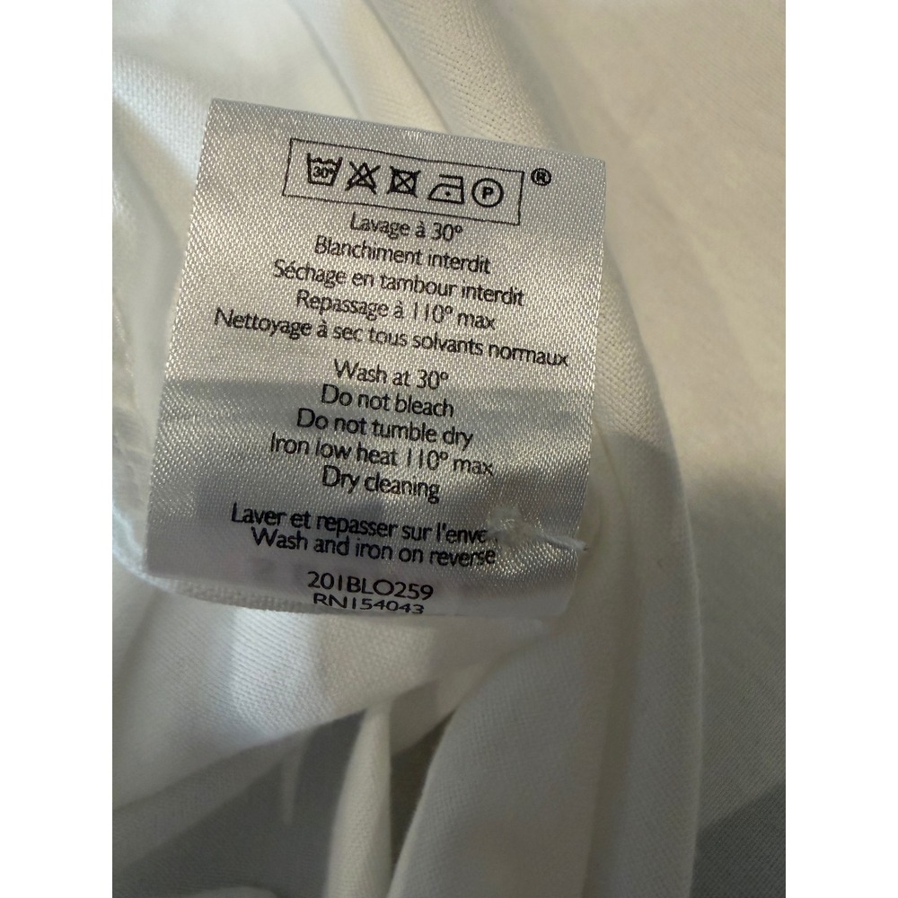 Sezane Tomboy Shirt White Organic Cotton Button Down Long Sleeve Top FR 34 US 2 - Picture 5 of 8